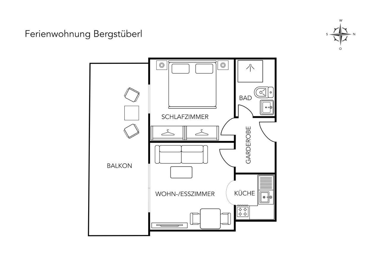Ferienwohnung Bergstueberl 오버스트도르프 외부 사진